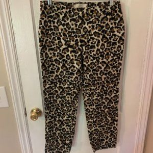 LOFT - cropped pants - Cheetah - SZ 4